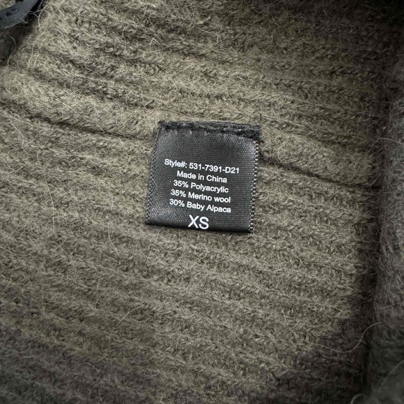 Jenni Kane Olive Green Alpaca Fisherman Sweatpants Lounge Pants Size‎ XS - Picture 8 of 12